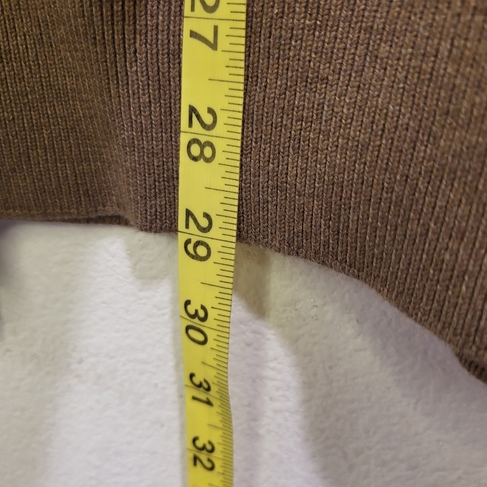 Cotton sweater V neck brown long sleeve new with tags - Picture 3 of 6
